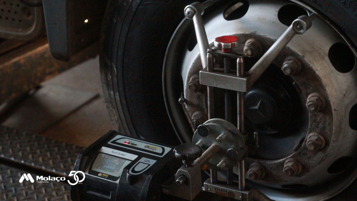 Alinhamento e balanceamento de veículos pesados é essencial